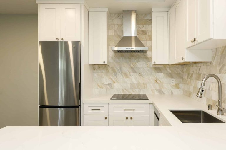 Long Beach ADU kitchen with quartz countertops